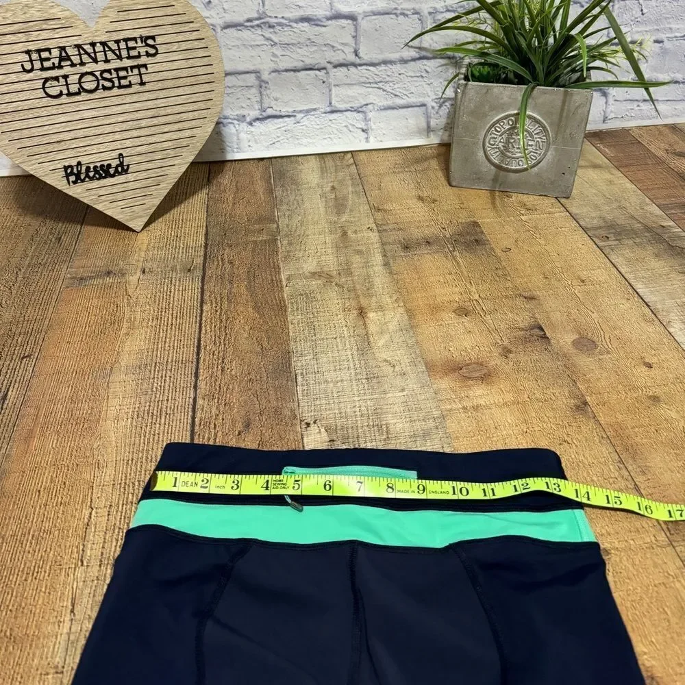 Lululemon Run Inspire Crops navy/teal